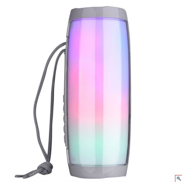 Φορητό Ασύρματο Ηχοσύστημα Bluetooth με LED Φωτισμό & FM Ραδιόφωνο - Ηχείο Multimedia Player Radio - Επαναφορτιζόμενο