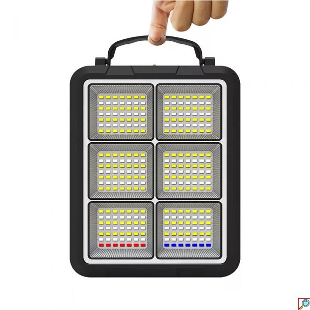 Φορητό Ηλιακό Σύστημα Φωτισμού Προβολέας – Φορτιστής 400W GDplus