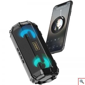 Φορητό Ηχείο Bluetooth Stereo 10W, με Λουράκι Ώμου, 2 Full Range Μεγάφωνα & Woofer, USB, AUX, Κάρτα Μνήμης, FM Radio, KIMISO KM-205