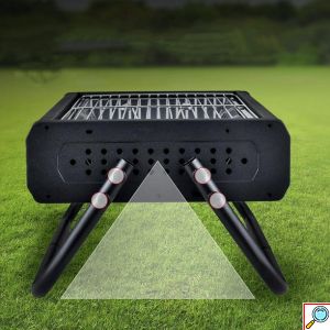 Φορητή Αναδιπλούμενη Ψησταριά Κάρβουνου για BBQ - 475x305x220 mm - KmtStyle