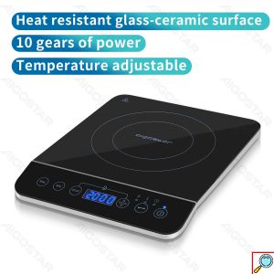 Φορητή Επαγωγική Εστία 2000W με Touch Panel - Aigostar BlueFire