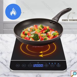 Φορητή Επαγωγική Εστία 2000W με Touch Panel - Aigostar BlueFire