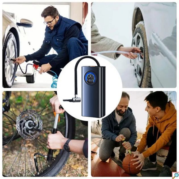 Φορητή Επαναφορτιζόμενη Αντλία Αέρα 17.8 x 8.2CM - Arrango