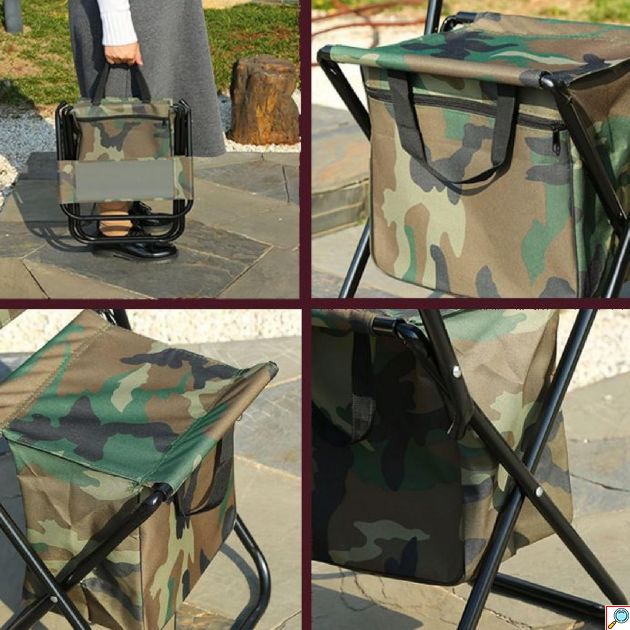 Φορητή Πτυσσόμενη Καρέκλα Camping & Παραλίας με Τσέπη