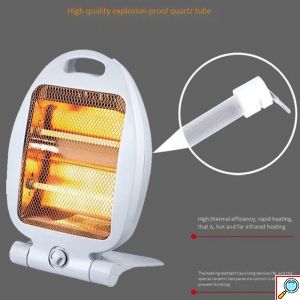 Φορητή Σόμπα Χαλαζία 800W με 2 Λυχνίες και Διακόπτη Ασφαλείας