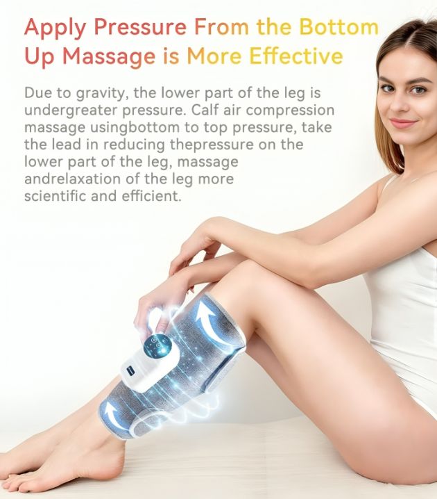 Φορητή Θερμαινόμενη Συσκευή Πρεσοθεραπείας & Μασάζ για Γάμπες - Portable Calf Massager - MDHL