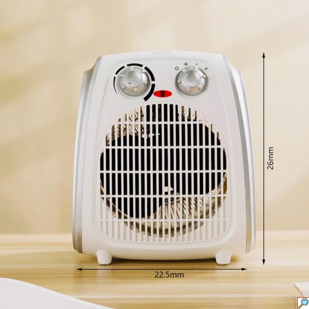 Φορητό Αερόθερμο Δαπέδου 1800-2000 W με Ρύθμιση Θερμοκρασίας - 225 x 135 x 260 mm - Winning Star