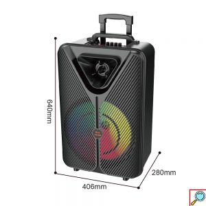 Φορητό Bluetooth Ηχείο Karaoke με 2 Μικρόφωνα & LED Φωτισμό SING-E