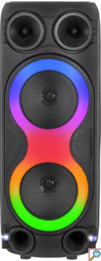 Φορητό Bluetooth 5.3 Ηχείο 8″ με Μικρόφωνο, Χειριστήριο και LED RGB Φωτισμό CH-8868 