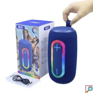 Φορητό Ηχείο Bluetooth 10W με RGB Φωτισμό, Karaoke και FM,USB,TF Μπλε