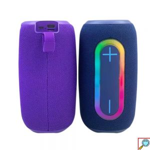 Φορητό Ηχείο Bluetooth 10W με RGB Φωτισμό, Karaoke και FM,USB,TF Μπλε