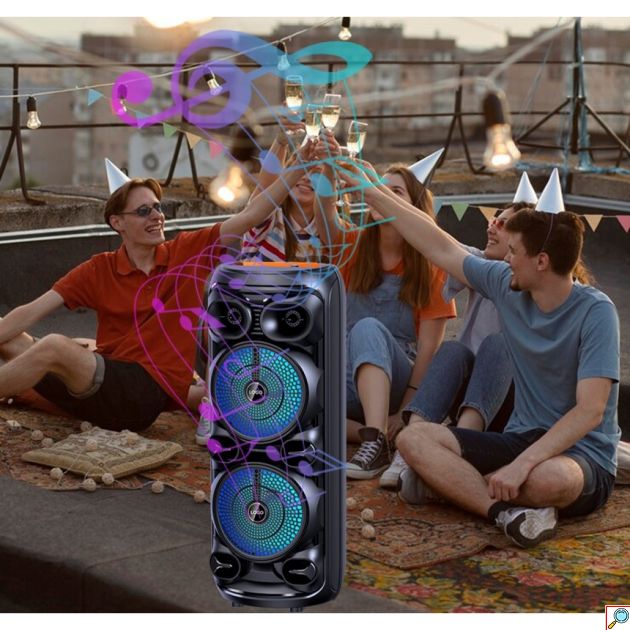 Επαναφορτιζόμενο Φορητό Ηχείο Bluetooth Karaoke 8