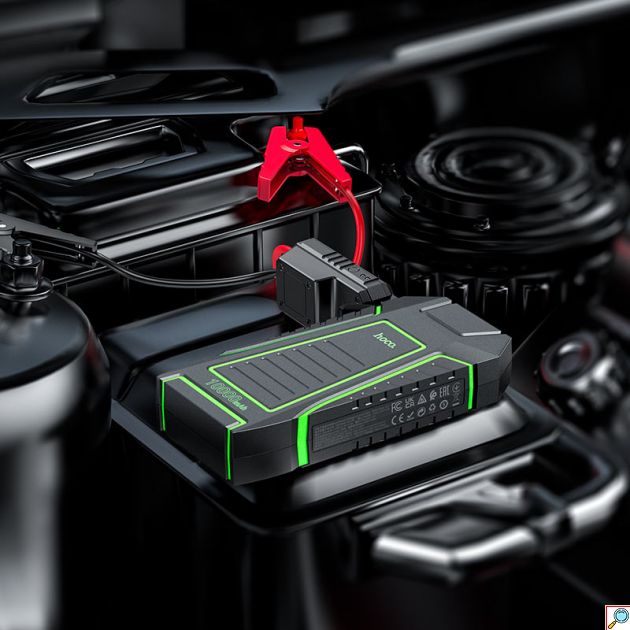 Φορητός Εκκινητής Αυτοκινήτου 12V - Power Bank 10000 mAh με 2 Θύρες USB - Hoco