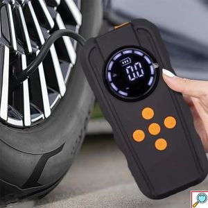 Φορητός Εκκινητής Μπαταρίας Αυτοκινήτου & Αεροσυμπιεστής με Φακό LED HIMK