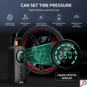 Φορητός Εκκινητής Μπαταρίας Αυτοκινήτου & Αεροσυμπιεστής