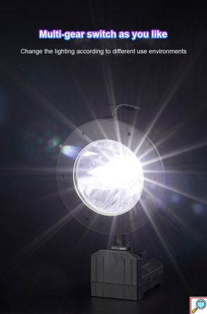 Φορητός Ηλιακός Προβολέας LED Χειρός Έκτακτης Ανάγκης Υψηλής Απόδοσης Power Bank Επαναφορτιζόμενος USB