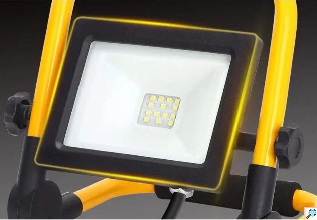 Φορητός LED Προβολέας Εργασίας Ρεύματος - 10 W IP65 - Φωτεινότητα 920lm Ψυχρό Λευκό Φως- Aigostar