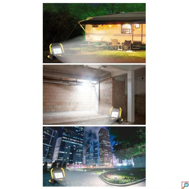 Φορητός LED Προβολέας Εργασίας Ρεύματος - 10 W IP65 - Φωτεινότητα 920lm Ψυχρό Λευκό Φως- Aigostar
