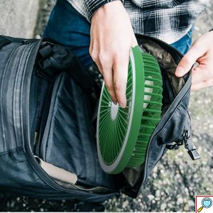 Φορητός RGB Mini Ανεμιστήρας 2 σε 1 με LED και USB Φόρτιση – Επιτραπέζιος & Κρεμαστός - Arrango