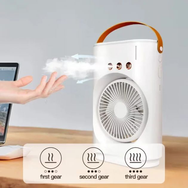 Φορητός USB Ανεμιστήρας με Υδρονέφωση & Φωτισμό RGB - Arrango
