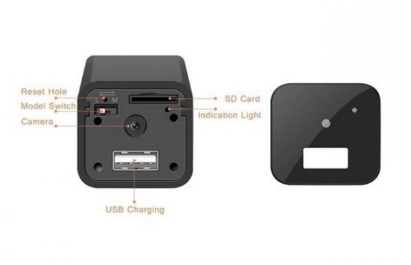 Φορτιστής Κινητού με Κρυφή Κάμερα Full HD