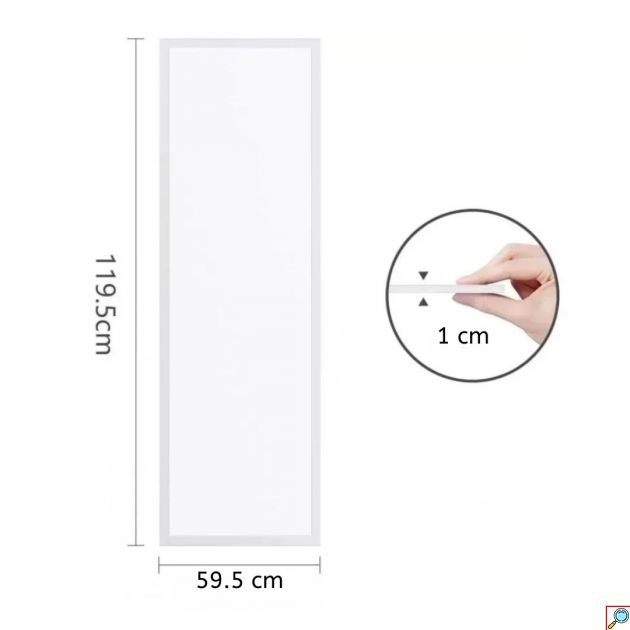 Φωτιστικό Πάνελ Οροφής LED 59.5 x 119.5 x 1 cm 60W - Ψυχρό Λευκό Φως - Aigostar