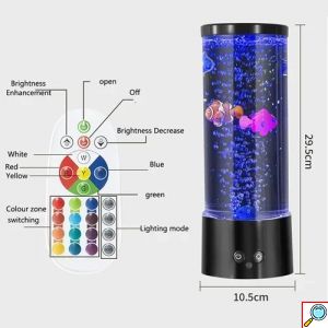 Φωτιστικό RGB LED “Ενυδρείο” με τηλεχειριστήριο – μαύρο