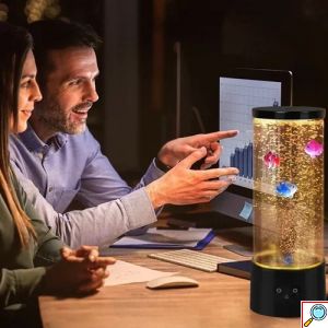 Φωτιστικό RGB LED “Ενυδρείο” με τηλεχειριστήριο – μαύρο