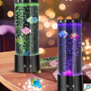 Φωτιστικό RGB LED “Ενυδρείο” με τηλεχειριστήριο – μαύρο