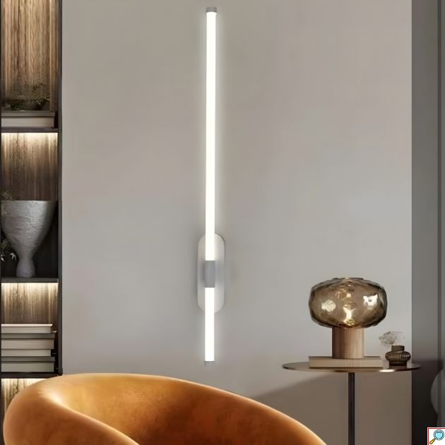 Φωτιστικό Τοίχου LED 12W Ψυχρού Λευκού με Minimal Γραμμικό Σχεδιασμό - Universo