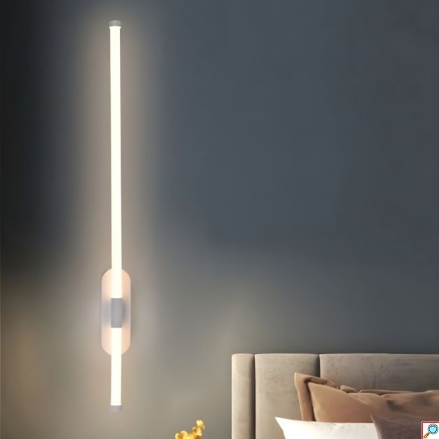 Φωτιστικό Τοίχου LED 12W Ψυχρού Λευκού με Minimal Γραμμικό Σχεδιασμό - Universo