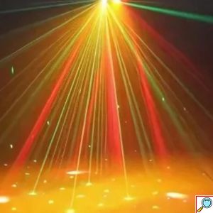Φωτορυθμικό LED RGBW Multi-Effects Ρομποτική Κεφαλή 200W με Laser, Strober και Τηλεχειριστήριο