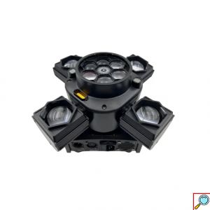 Φωτορυθμικό LED RGBW Multi-Effects Ρομποτική Κεφαλή 200W με Laser, Strober και Τηλεχειριστήριο