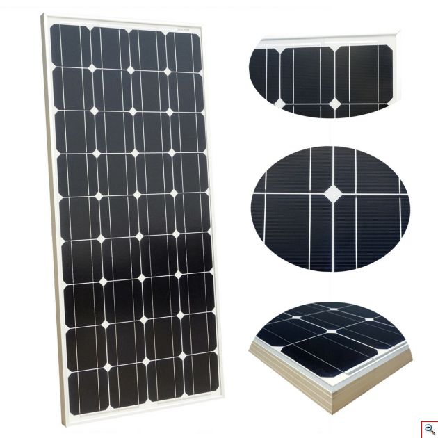 Φωτοβολταϊκός Συλλέκτης (Πάνελ) 100W, 17.6V Μονοκρυσταλλικός Solar Panel BAO με Πλαίσιο Αλουμινίου