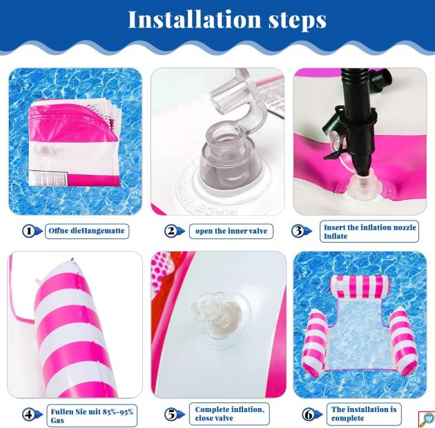 Φουσκωτό Κάθισμα Νερού - Αιώρα 120x122cm