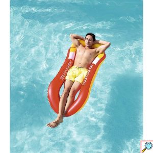 Φουσκωτό Στρώμα Με Δίχτυ Και Μαξιλάρι Aqua Lounge