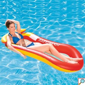 Φουσκωτό Στρώμα Με Δίχτυ Και Μαξιλάρι Aqua Lounge