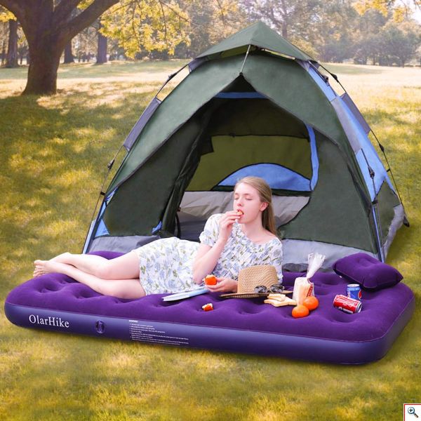 Φουσκωτό Στρώμα Κρεββάτι 192x97x23cm - Flocked Air Bed 