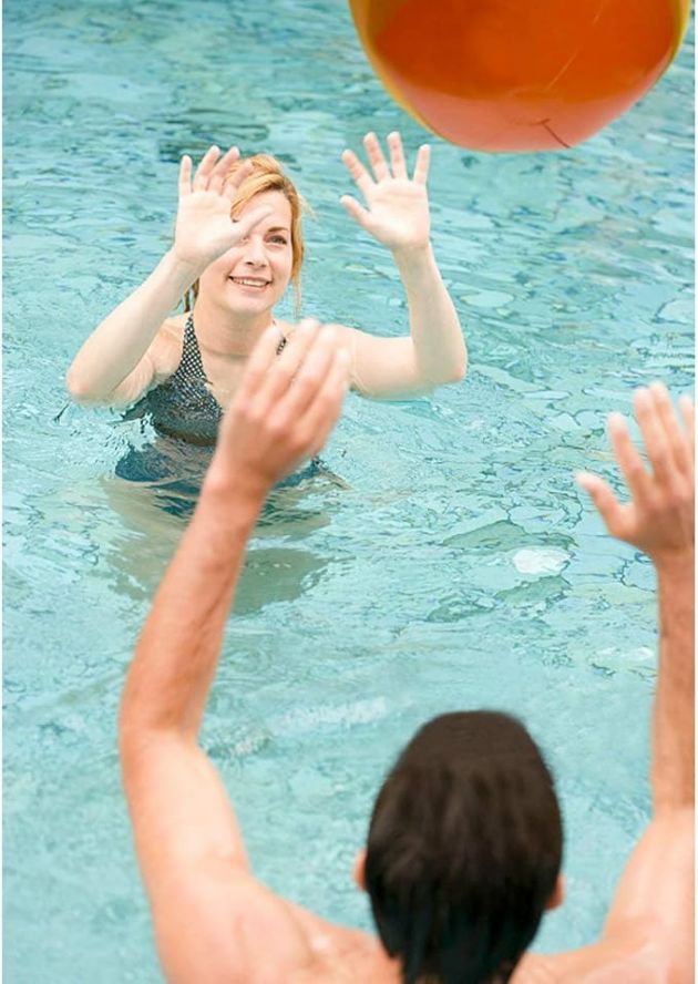 Φουσκωτό Στρώμα Θαλάσσης Αβοκάντο με Μπάλα 165 x 130cm