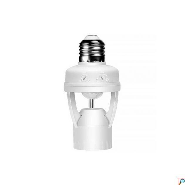 Foyu Ντουί Προέκτασης - Μετατροπέας Απλής Λάμπας Τύπου Ε27 σε Λάμπα με Φωτοκύτταρο για Ανίχνευση Κίνησης 