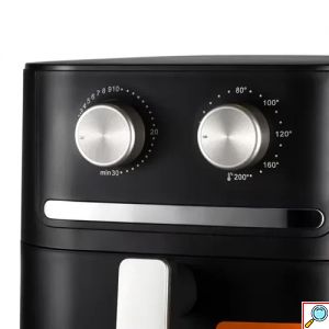 Φριτέζα Αέρος με Χωρητικότητα 6.5L Air fryer 1600W και Τεχνολογία Κυκλοφορίας Αέρα 360° για Υγιεινό Μαγείρεμα Χωρίς Λάδι RAF Μαύρο