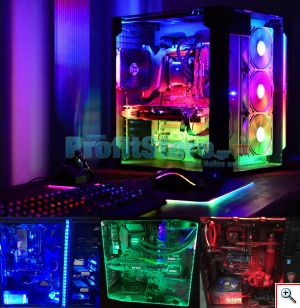 Πλήρες Κιτ Κρυφού Φωτισμού RGB Με USB 4x50cm με Τηλεχειριστήριο για Τηλεοράσεις και Υπολογιστές 