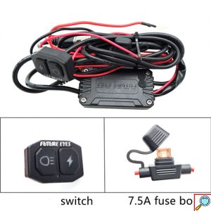 Future Eyes F150 Αδιάβροχοι Προβολείς LED Μοτοσυκλέτας Hi/Lo 12V 8000LM σετ 6500K 3000K