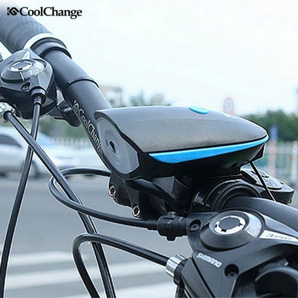 Επαναφορτιζόμενος USB LED Φακός Ποδηλάτου με Κόρνα - Bicycle Horn Lights 250 Lumens