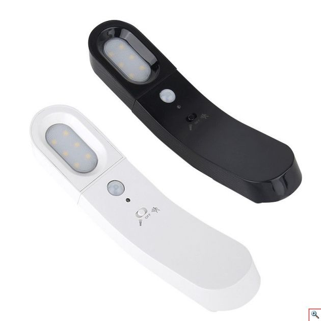 Επιτοίχιο LED Φωτιστικό με Αισθητήρα Κίνησης & Αυτοκόλλητο - Chargeable PIR Sensor LED Wall Lamp