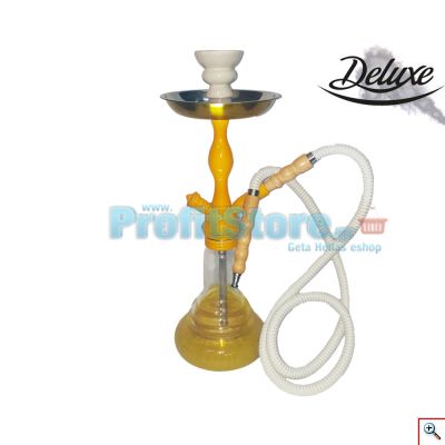 Deluxe Ναργιλές 40εκ - Shisha Hookah Yellow-White