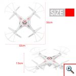 WiFi Τηλεκατευθυνόμενο Ελικόπτερο Quadcopter 6 Axis Gyro 2.4GHz με Camera GALAXY G20