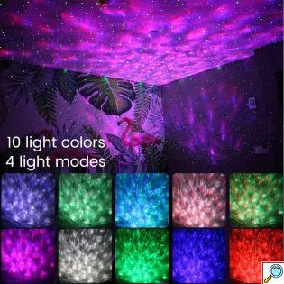 Φωτιστικο Δωματίου tiktok Galaxy Projector LED με Original Laser Effect με Ηχείο Bluetooth - Προτζέκτορας Αστεριών USB