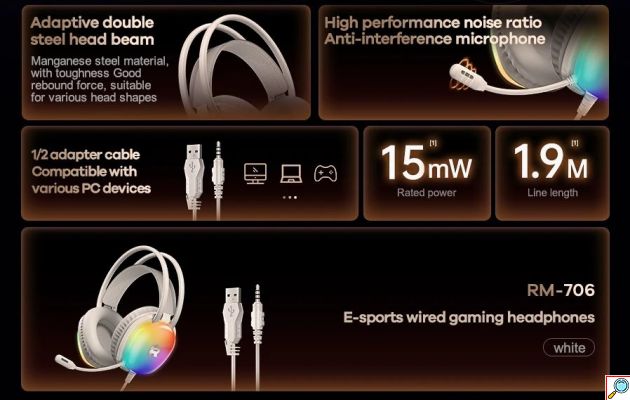Gaming Headset Ενσύρματο με RGB Φωτισμό και Μικρόφωνο - Remax
