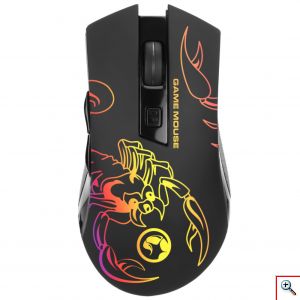 Gaming Mouse Ποντίκι με RGB LED Φωτισμό Μαύρο Μ209